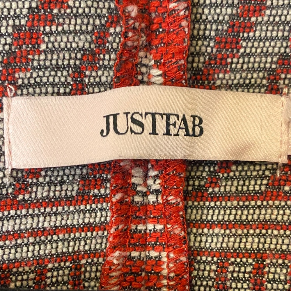 Justfab Red Patterned Women's Jacket - image 3